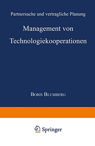 Cover of Management von Technologiekooperationen