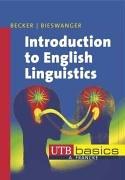 Cover of Introduction to English linguistics
