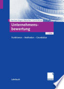 Cover of Unternehmensbewertung