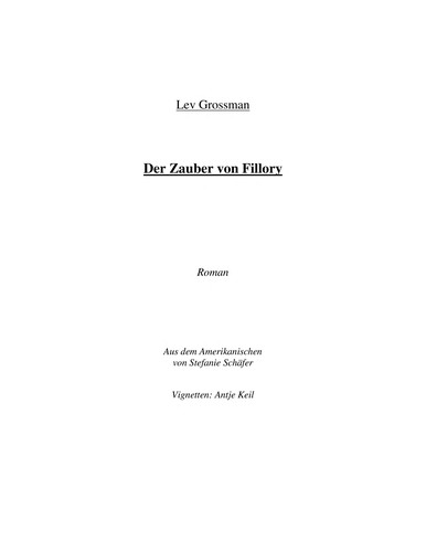 Cover of Fillory - die Zauberer