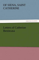Cover of Letters of Catherine Benincasa