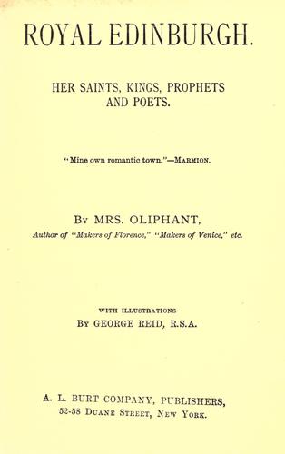 Cover of Royal Edinburgh