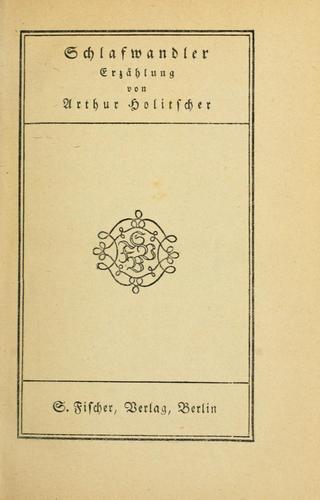 Cover of Schlafwandler