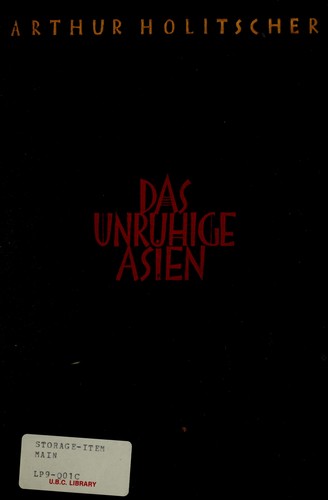Cover of Das unruhige Asien