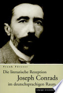 Cover of Die literarische Rezeption Joseph Conrads im deutschsprachigen Raum