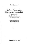 Cover of Auf der Suche nach historischer Normalität