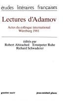 Cover of Lectures d'Adamov