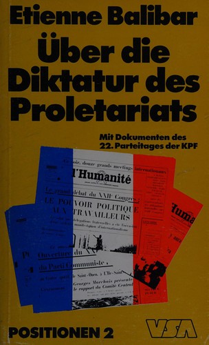 Cover of Über die Diktatur des Proletariats