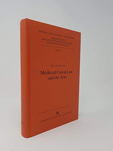 Cover of Medieval canon law and the Jews