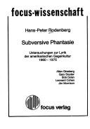 Cover of Subversive Phantasie