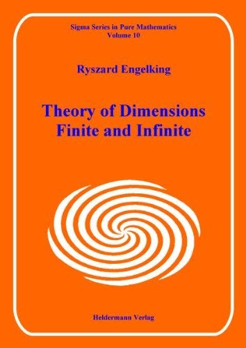 Cover of Theory of dimensions, finite and infinite