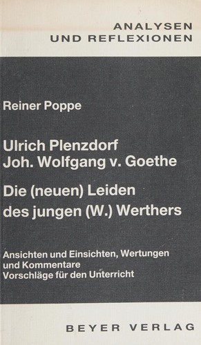Cover of Ulrich Plenzdorf, Joh. Wolfgang v. Goethe - Die (neuen) Leiden des jungen (W.) Werthers