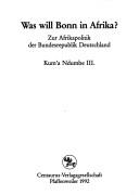 Cover of Was will Bonn in Afrika?