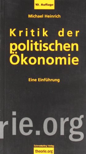 Cover of Kritik der politischen Ökonomie. Eine Einführung