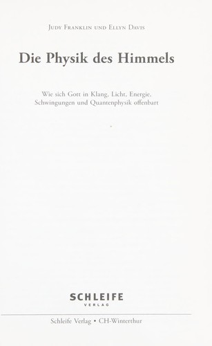 Cover of Die Physik des Himmels