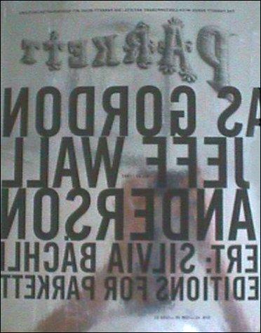 Cover of Parkett No. 49 Laurie Anderson, Douglas Gordon, Jeff Wall (Parkett)
