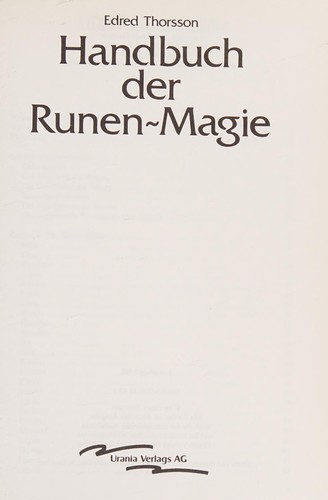 Cover of Handbuch der Runen-Magie
