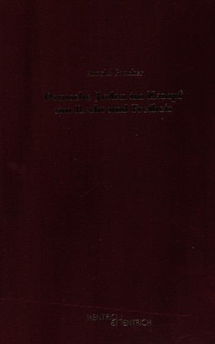 Cover of Deutsche Juden im Kampf um Recht und Freiheit
