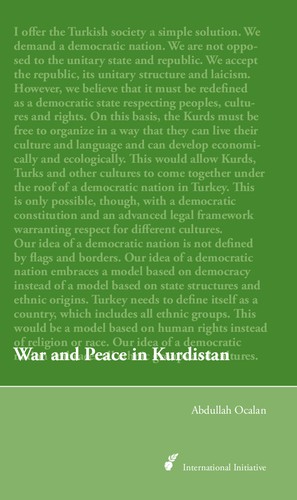 Cover of War and Peace in Kurdistan