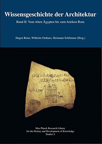 Cover of Wissensgeschichte der Architektur Band Ii