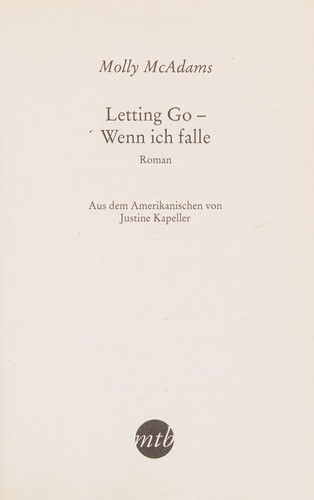 Cover of Letting go - wenn ich falle