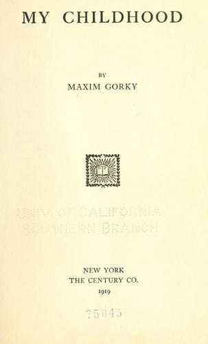 Cover of Detstvo