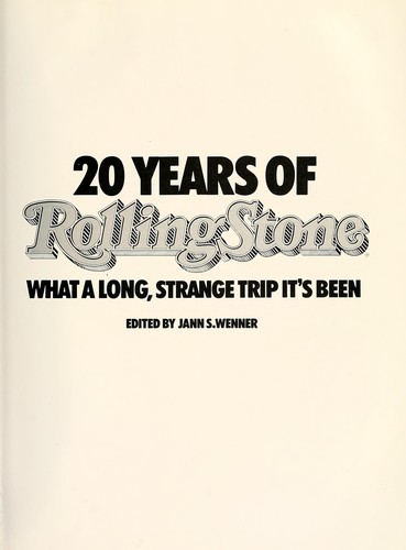 Cover of 20 Years of Rolling Stone What
