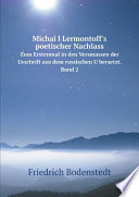 Cover of Michai?l Lermontoff's poetischer Nachlass