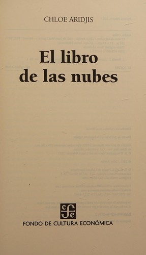 Cover of El libro de las nubes