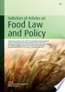 Cover of SELECTION OF ARTICLES ON FOOD LAW AND POLICY