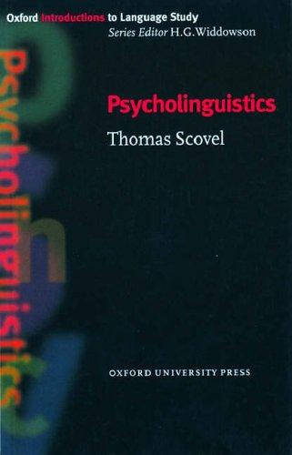 Cover of Psycholinguistics (Oxford Introductions to Language Study)
