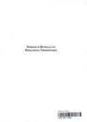 Cover of Textbook of Materials and Metallurgical Thermodynamics