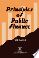 Cover of Principles of Public Finance