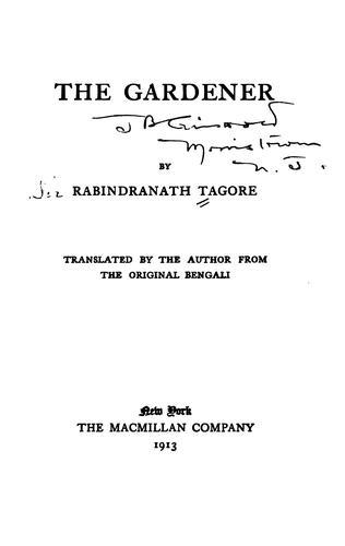 Cover of The gardener