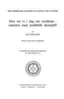 Cover of Hva vet vi i dag om nordlyset, naturens mest praktfulle skuespill?
