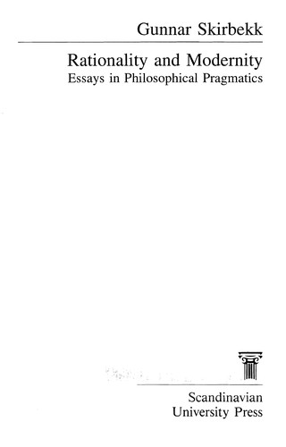 Cover of Rationality and modernity