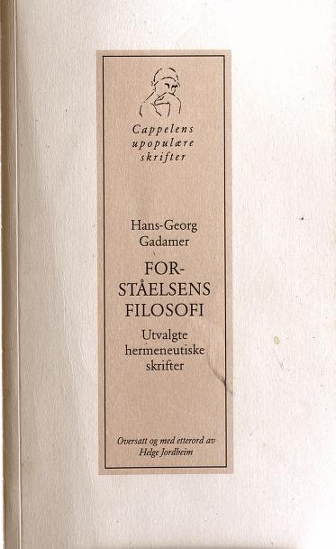 Cover of Forståelsens filosofi