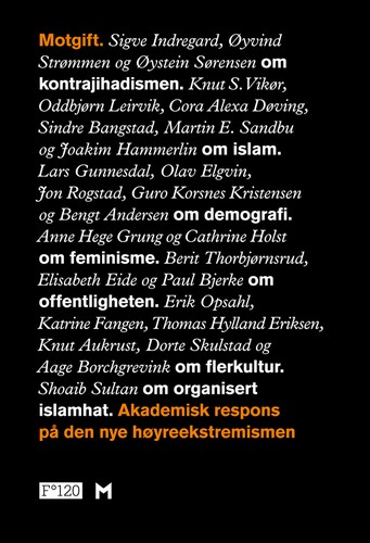 Cover of Motgift : akademisk respons på den nye høyreekstremismen