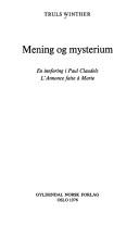 Cover of Mening og mysterium