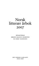 Cover of Norsk litterær årbok 2007