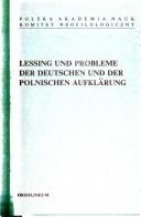 Cover of Lessing und Probleme der deutschen und der polnischen Aufklärung