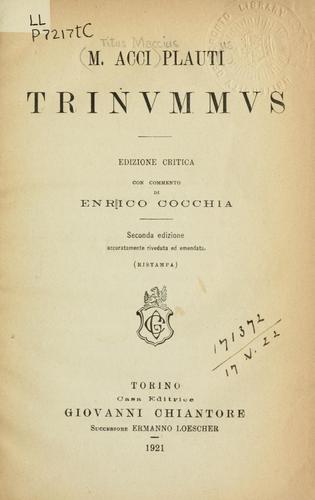 Cover of Trinummus