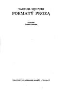 Cover of Poematy prozą