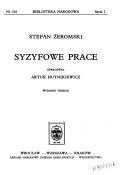 Cover of Syzyfowe prace