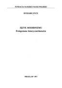 Cover of Język modernizmu