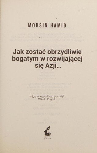 Cover of Jak zostać obrzydliwie bogatym w rozwijającej się Azji...