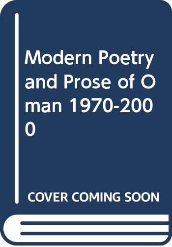Cover of Modern poetry and prose of Oman, 1970-2000