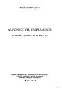 Cover of Alfonso VII, Emperador