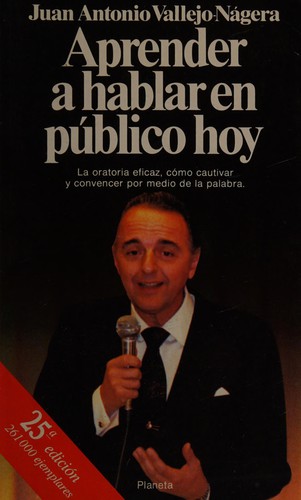 Cover of Aprender a hablar en público hoy