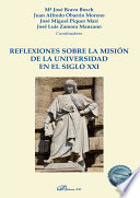 Cover of Reflexiones sobre la misión de la universidad en el siglo XXI